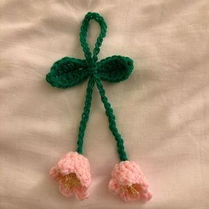 Hanging crochet lily